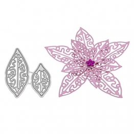 Kuizhiren1 - Fustella in metallo a forma di fiore, per fai da te, scrapbooking, carta, biglietti, stencil - 1