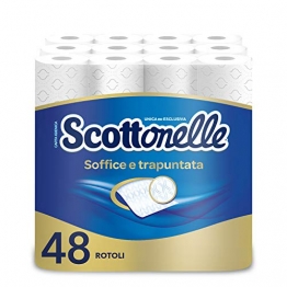 Scottonelle Carta Igienica Soffice e Trapuntata, Confezione da 48 Rotoli - 1