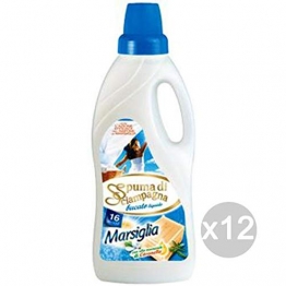 Set 12 SPUMA DI SCIAMPAGNA Spuma Sciamp L.1 Marsiglia Bivalente Bucato Detersivo Lavatrice E Bucato - 1