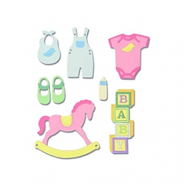 Sizzix Thinlits Fustella, Bebè di Lisa Jones - 1