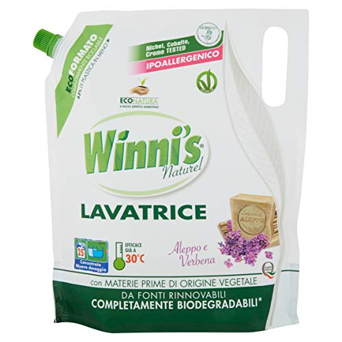 Winni’s Naturel Detersivo Lavatrice Ecoformato Aleppo e Verbena 25 Lavaggi – 1346 g