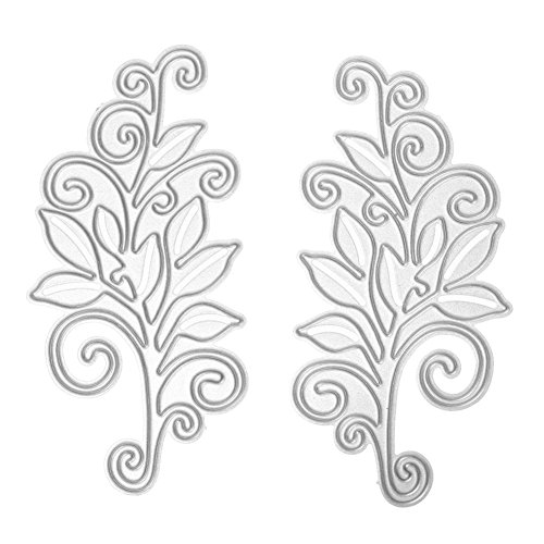 Demiawaking Foglie Fustelle per Scrapbooking Stencil Cutting Dies DIY Scrapbooking Album Foto Segnalibro Mestiere Decorativo per Biglietti di Auguri