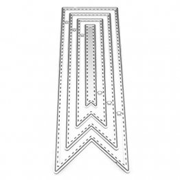 Koehope - Fustelle a Forma di Nastro, in Metallo, per Carte, Scrapbooking, Matrimonio, Acciaio al Carbonio - 1