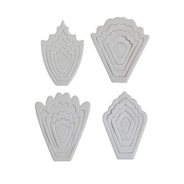 Lazzboy Fustelle Natale Scrapbooking Metallo Stencil Paper Card Craft per Sizzix Big Shot/Altre Macchine(G, Fiore-3) - 1