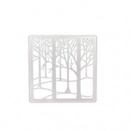 Lazzboy Fustelle Natale Scrapbooking Metallo Stencil Paper Card Craft per Sizzix Big Shot/Altre Macchine(F:Foresta) - 1