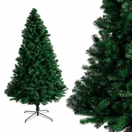 Albero di Natale Bianco Verde, Albero di Natale Artificiale in PVC Ignifugodi in Diverse Misure ( Verde, 1,5 Metri ) - 1