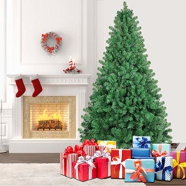 SHareconn Albero di Natale Artificiale Pino, Supporto in Metallo, Facile Montaggio, PVC - 228cm - 1