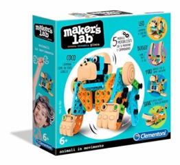 Clementoni- Scienza e Gioco-Maker Lab-Animali in Movimento, Multicolore, 19098 - 1