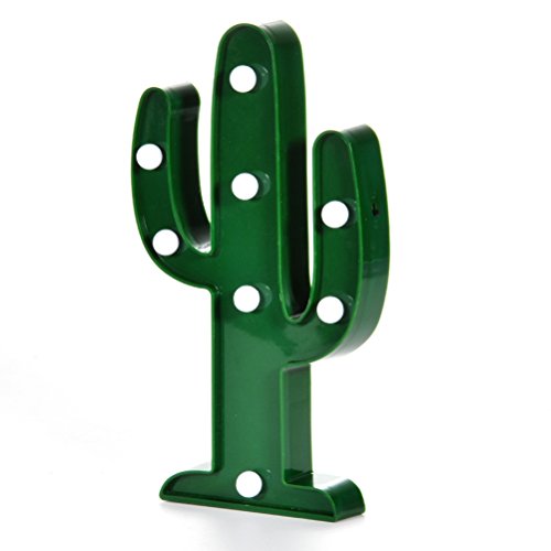 Foxnovo Cactus LED notte luce notte romantica a pile tavolo lampada Marquee LED luce notturna casa decorazioni di Natale