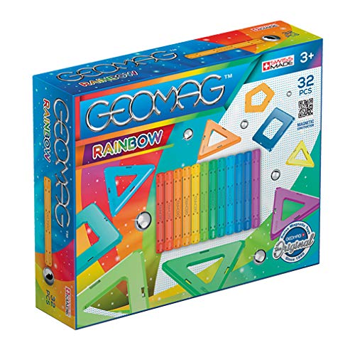 Geomag- Rainbow Gioco di Costruzione Magnetico, Multicolore, 32 Pezzi, 370