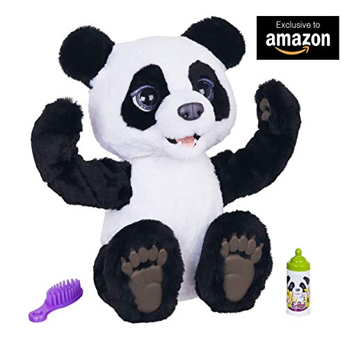 Hasbro FurReal- Plum Il Mio Panda Curioso Peluche Interattivo, Colore Bianco-Nero, E85935S1