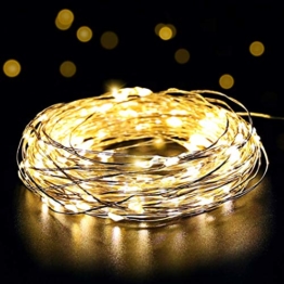 Salcar 10m 20m LED colorati corda leggera a 10 metri / 33 piedi 100 diodi all'interno filo di rame - 1