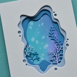 FNKDOR Fustelle per Scrapbooking, Fustella Stencil per Carta DIY Album Stampo Metallo Segnalibro Taglio del Mestiere Goffratura Stampi, Accessori per Big Shot e Altre Fustellatrice Macchina (E) - 1