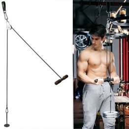 PELLOR Rullo da Polso, Wrist Roller Avambraccio da Polso Wrist Trainer Ruota Portante e Cinghia da Rally per Il Braccio Training Fitness - 1