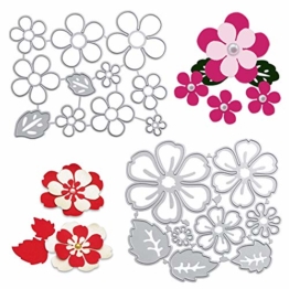 VINFUTUR Fustelle Stencil Cutting Dies per Merletto di Busta Cartolina d'Auguri Inviti Fai da Te Scrapbooking Goffratura Carta - 1