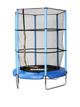 Sport1 Tappeto Elastico Diametro 140 cm/Rete di Protezione Altezza 150 cm con zip ingresso/Impermeabile resistente ai raggi UV/Struttura in Acciaio/Facile Montaggio/Made in USA - 1