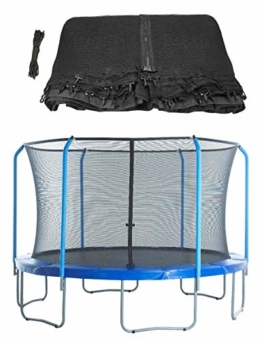 Upper Bounce - Rete di Sicurezza e Protezione di Ricambio per Trampolino Rotondo 4.27 m con 8 Poli Curvati e Anello Superiore (Poli e Anello Non Inclusi) - 1