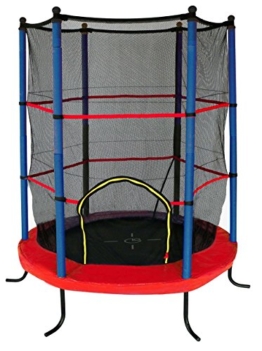 Garlando Trampolino Combi XS per Esterno con Rete di Protezione Inclusa Ø 140 Cm Multicolore - 1