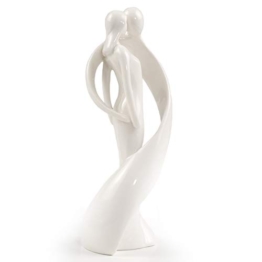 Mopec Y573 – Statuetta di Porcellana, Motivo sposi, Stile affusolato, Confezione da 1 - 1