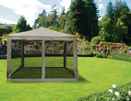 Galileo Casa Galileo 2179285 Dakar Gazebo con Zanzariera, Ferro, 3x3 mt, Écru, Ecru, 300x300x250 cm - 1