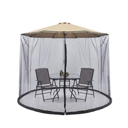 Garneck Schermo per Ombrellone Tavolo Patio Maglia Ombrello Zanzariera per Giardino Esterno - 1