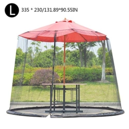 Gazebo Zanzariere, Ombrellone Con Patio Esterno Impermeabile Ombrellone Ombrellone Da Patio Zanzariere Da Esterno Polvere Di Vento Reticolato Con Cerniera Per Ombrellone Da Esterno Per Patio - 1