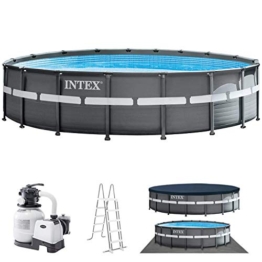 Intex 26330 Piscina, Grigio - 1