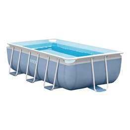 Intex-28314 Prisma Metal Frame Piscina con Pompa Filtro e Scaletta, Colore Blu, 300x175x80 cm, 28314 - 1