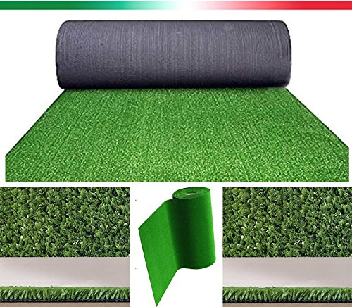 Prato Sintetico 7mm Manto erboso Finta Erba Giardino Tappeto 14 Misure Disponibili (2X20 Metri) Olivoshop®