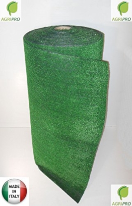 PRATO SINTETICO MT 1 X 10 CALPESTABILE ERBA FINTA MM 7 TAPPETO ZERBINO VERDE - 1