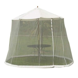 SKYLLPATION Gazebo con Zanzariera, Outdoor Umbrella Table Screen, ombrellone convertitore di Trasformate Il Vostro ombrellone in Un Gazebo,300x230cm - 1