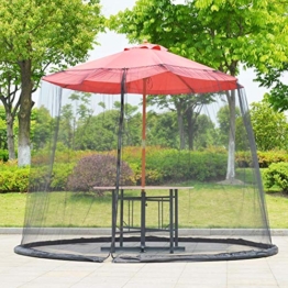 soundwinds Ombrellone da Giardino Rete da Esterno Ombrellone da Tavolo Zanzariera Rete Insetti zanzariera per Patio Ombrellone da Giardino Mobili da Giardino Copertura della Maglia con Cerniera - 1