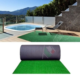Tata Home Erba Sintetica Prato Artificiale Giardino Sintetico Calpestabile Drenante Antiusura e Resistente Altezza Filo 9 mm. Colore Verde Larghezza 100 cm Lunghezza 300 cm - 1