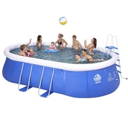 WARM ROOM Piscina, Piscina per Bambini per Adulti Piscina privata Ovale di Grandi Dimensioni, Protezione Esterna per L'Estate,310 * 200 * 80cm - 1