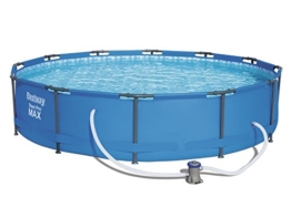 Bestway Steel PRO Max Piscina Fuori Terra Rotonda 56416, 366x76 cm, Pompa di Filtraggio Inclusa - 1