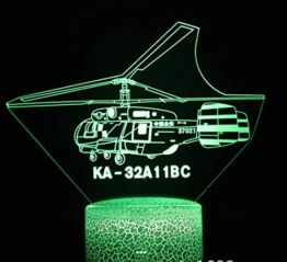 Combattente Luce Notturna 3D 7 Colori Decorazione Della Casa Lampada Da Tavolo Base Crepa Led Touch Light Luce Illusione 3D - 1