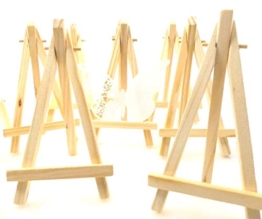 JZK 10 Cavalletto segnaposto foto mini cavalletti piccoli legno supporto segnatavolo per matrimonio battesimo compleanno decorazione tavolo - 1