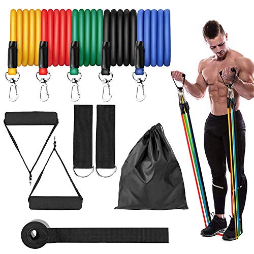 Muljexno Set di Fasce di Resistenza, Cinturini alla Caviglia per Allenamento di Resistenza, Terapia Fisica, Attrezzi Fitness da Allenamento a casa