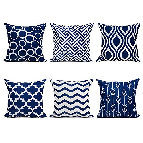 Zolimx 6pc/Set Moda Casa Decorativa Federa di Cotone Biancheria Divano Cuscino Gettare Cuscino Coprire,Rimovibile E Lavabile Federe Decorative,Regalo di Ringraziamento Regalo di Natale