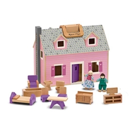 Melissa and Doug Gioco in legno Casa delle bambole trasportabile - 1
