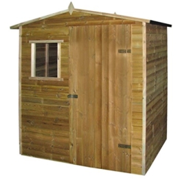 Tidyard Casetta da Giardino in Legno di Pino Impregnato FSC,Capanno Esterno Legno,Casetta di Legno da Giardino,Porta Attrezzi da Giardino,Casetta Attrezzi Giardino Legno 1,5x2 m - 1