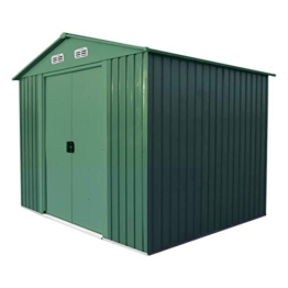 VERDELOOK Maisonette, Casetta in Metallo Box da Giardino a Due Falde, 257x184 Altezza 199 cm - 1
