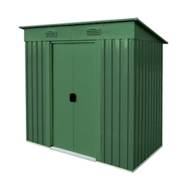 VERDELOOK Maisonette, Casetta in Metallo Box da Giardino a Una Falda, 194x121 Altezza 181 cm - 1