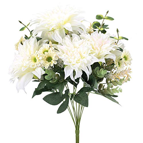 XHXSTORE Bouquet Fiori Artificiali in Seta Bouquet Fiori Finti da Interno Esterno Mazzi Fiori Artificiali per Decorazioni di Casa Ufficio Matrimoni