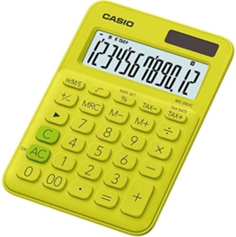 Casio MS-20UC-YG Calcolatrice da Tavolo, Giallo - 1