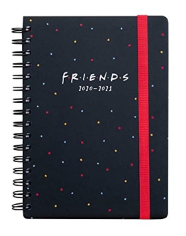 Diario ASVA52002 Scuola Settimanale 2020/2021 Friends Serie TV, 12 mesi, A5, spazi extra per la pianificazione, adesivi stickers - 1