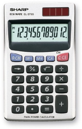 Sharp EL 379 Sb Calcolatrice Tascabile - 1