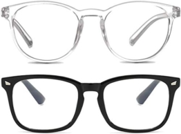 2 Occhiali Luce Blu – Anti-abbagliamento | Unisex | Anti-riflesso | Anti-affaticamento | Per Uso di Dispositivi Digitali - 1