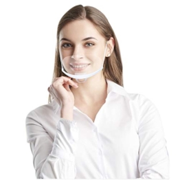 5 pezzi Visiera Bocca Paraschizzi Face Shield Trasparente Coperchio Antinebbia Proteggi Gli Occhi e Il Viso per Cucina da all'aperto,Antisputo e Anti Spruzzo - 1