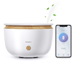Alexa Diffusore di Aromi, Etersky Diffusore di Olio Essenziali Compatibile con Alexa e Google Home, APP Controllo, WiFi Profumatore 500ML con Funzione Timer, 2 Modalità di Nebbia per Camera da letto - 1